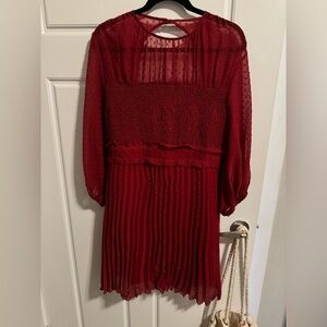 ASOS Clip Dot Chiffon Dress